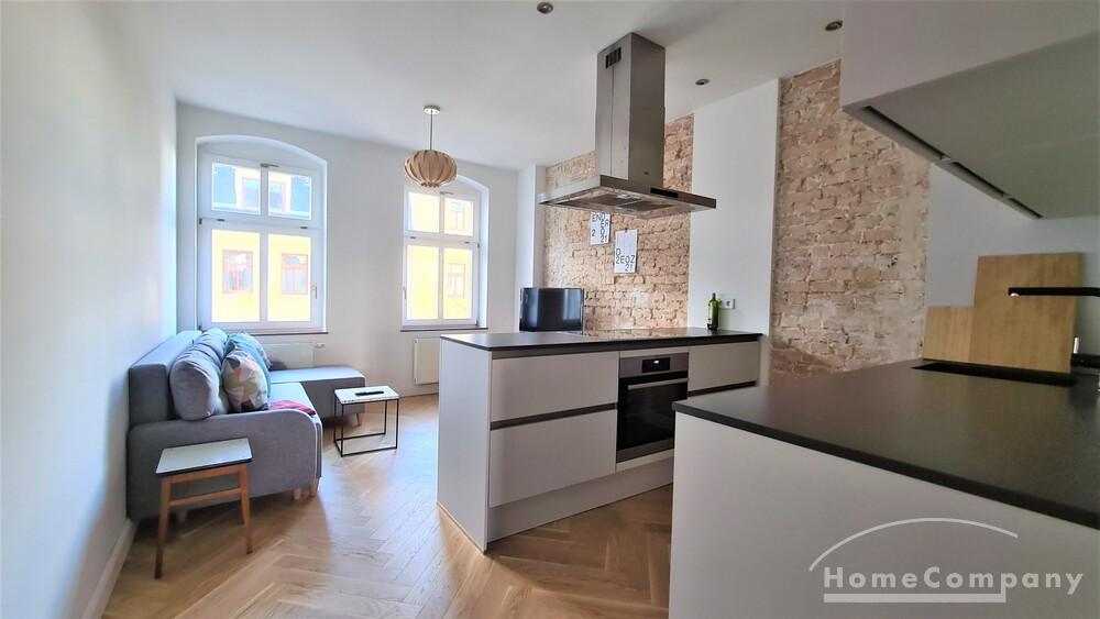 Möbliert/Furnished 1,5-Zimmer Design Apartment mit Balkon in Dresden-Pieschen max. 2 Personen