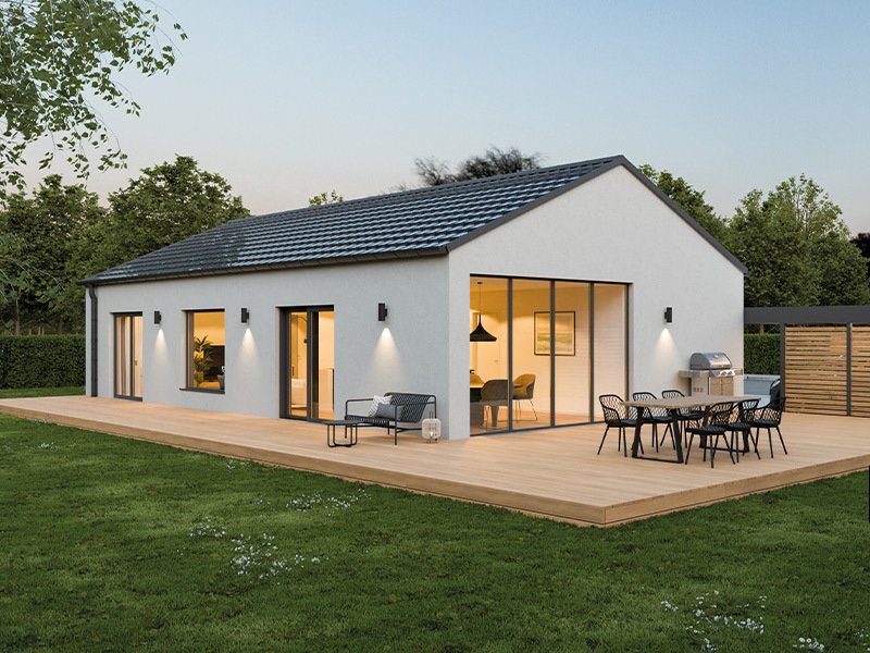 Vorsorge mit Stil: Barrierefreier Neubau-Bungalow inkl. Grundstück.