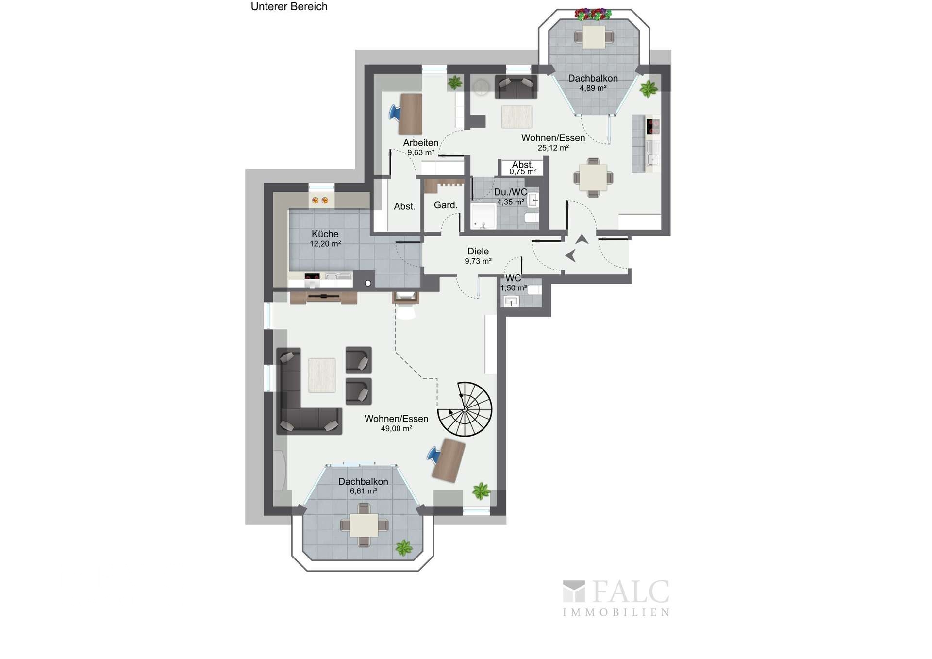 Exklusive Maisonette-Wohnung in Nürnbergs begehrter Lage - Wohnen auf zwei Ebenen! – Nürnberg / Zerzabelshof – Vorschaubild 34