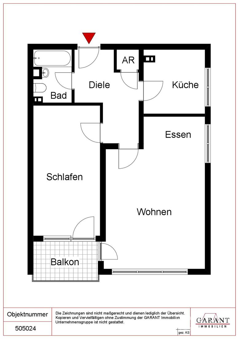 Sonnige 2-Zimmer-Wohnung mit Balkon, Aufzug und Garagenstellplatz in Pforzheim-Sonnenhof – Pforzheim – Vorschaubild 8