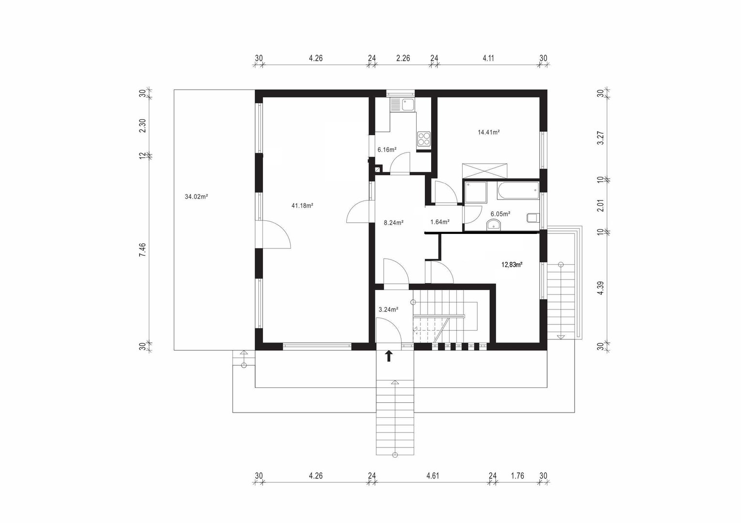Zweifamilienhaus mit schönem Garten und Garagen in guter Lage – Darmstadt – Vorschaubild 35