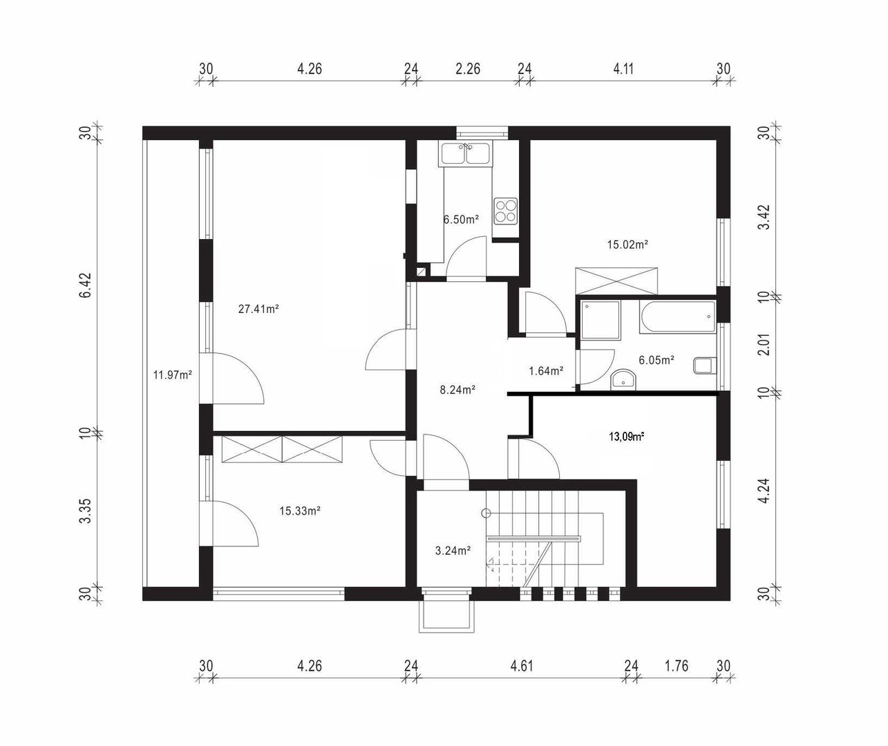 Zweifamilienhaus mit schönem Garten und Garagen in guter Lage – Darmstadt – Vorschaubild 36
