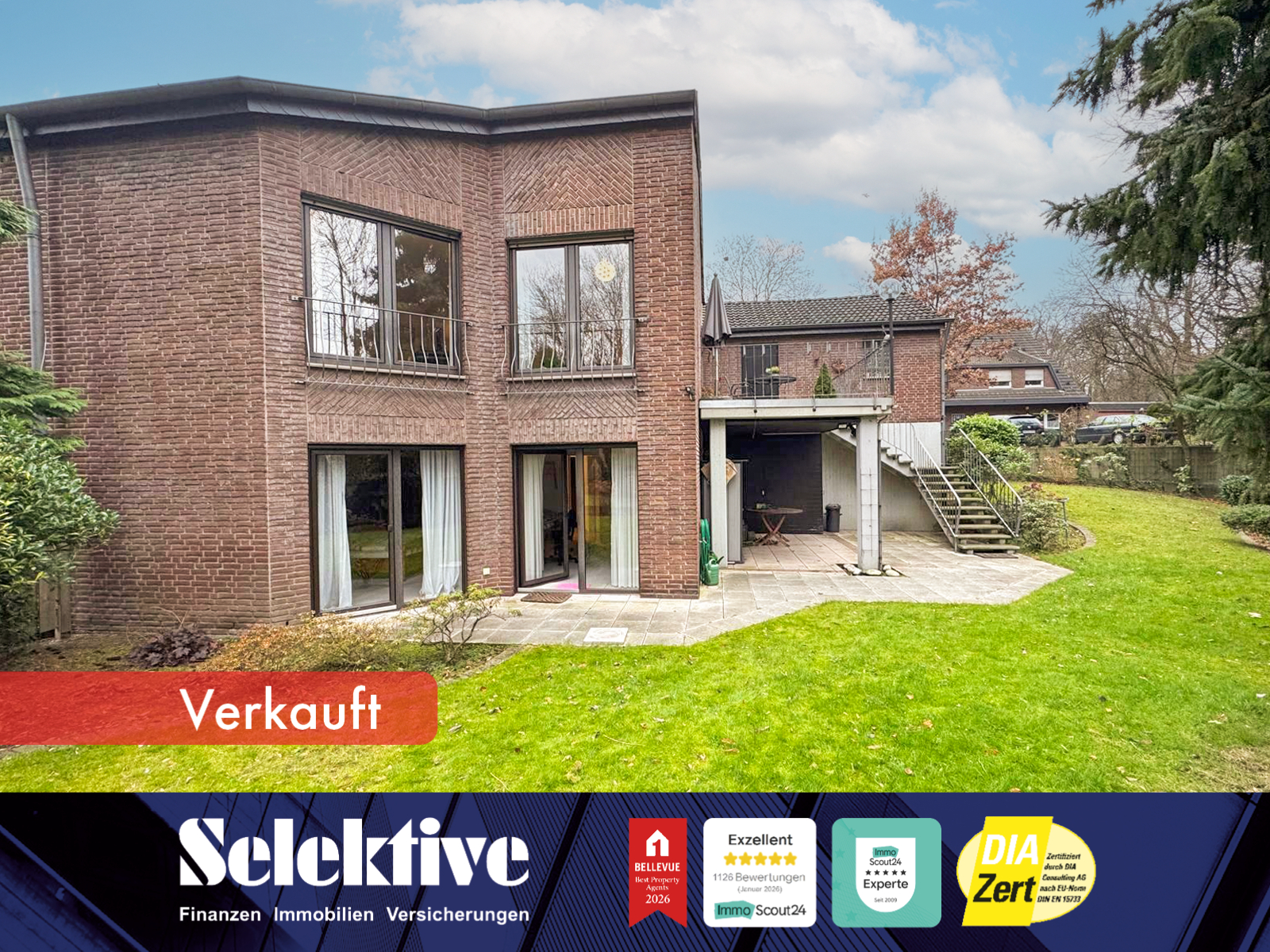 Besondere Doppelhaushälfte mit Garten, Kamin und Doppelgarage in Sackgassenlage von Friemersheim!
