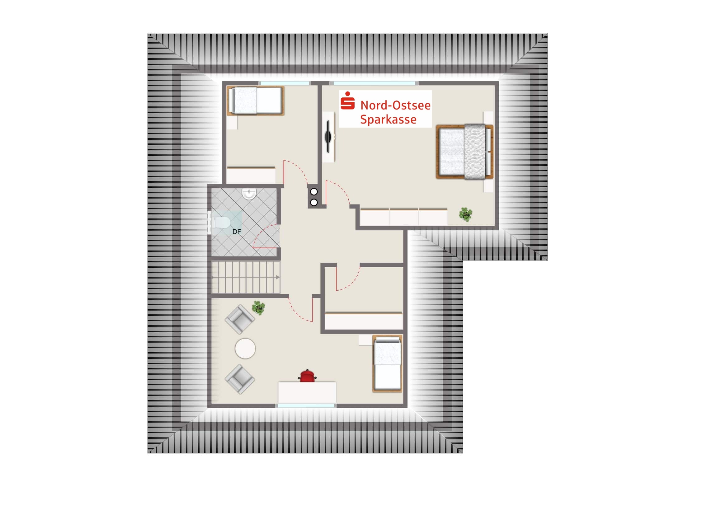 Einfamilienhaus mit Garage und großem Garten – Wrixum – Vorschaubild 12