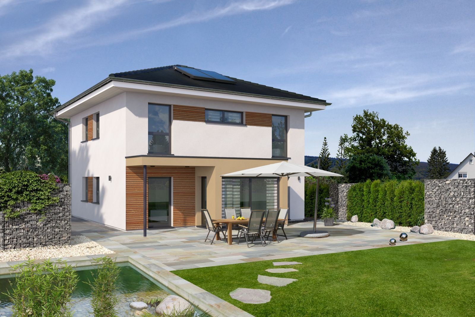 Massiv, 2-geschossig, modern und durchdacht mit STREIF