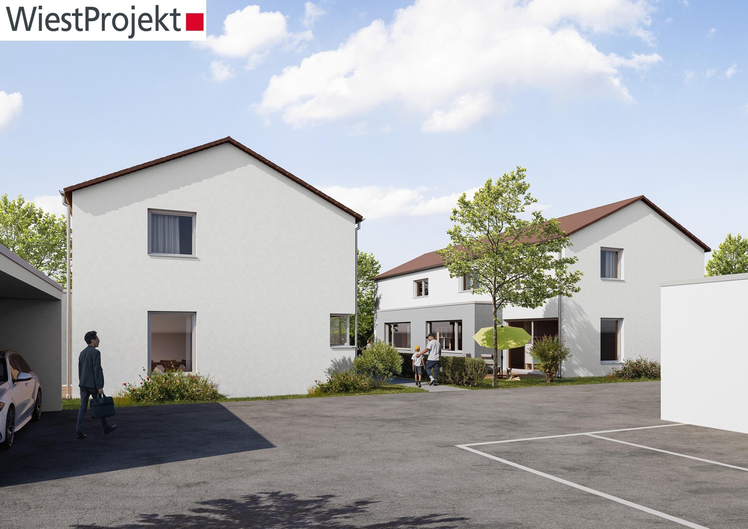 NEUBAU Attenhofen: 1 moderne Doppelhaushälfte mit Keller+Garage+Stellplatz, Provisionsfrei – Weissenhorn-Attenhofen – Vorschaubild 4
