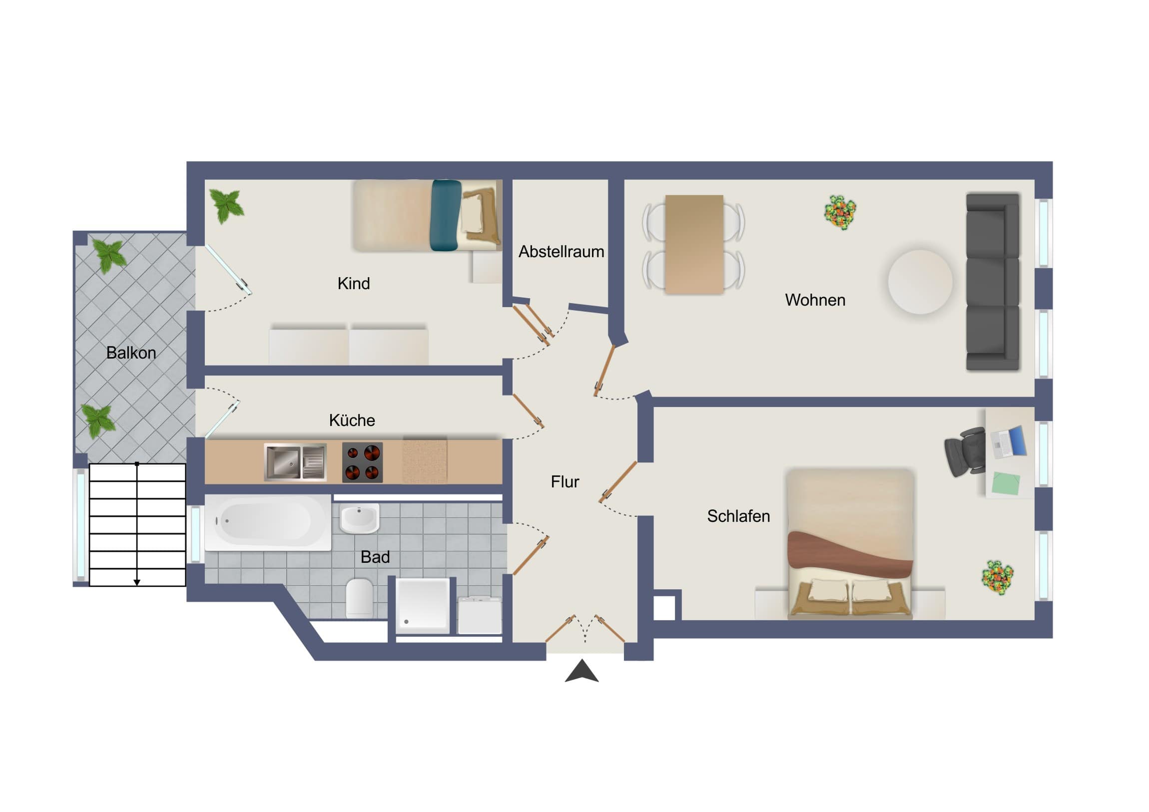 NEU: Kapitalanlage mit Balkon im Bülowviertel – Leipzig – Vorschaubild 7