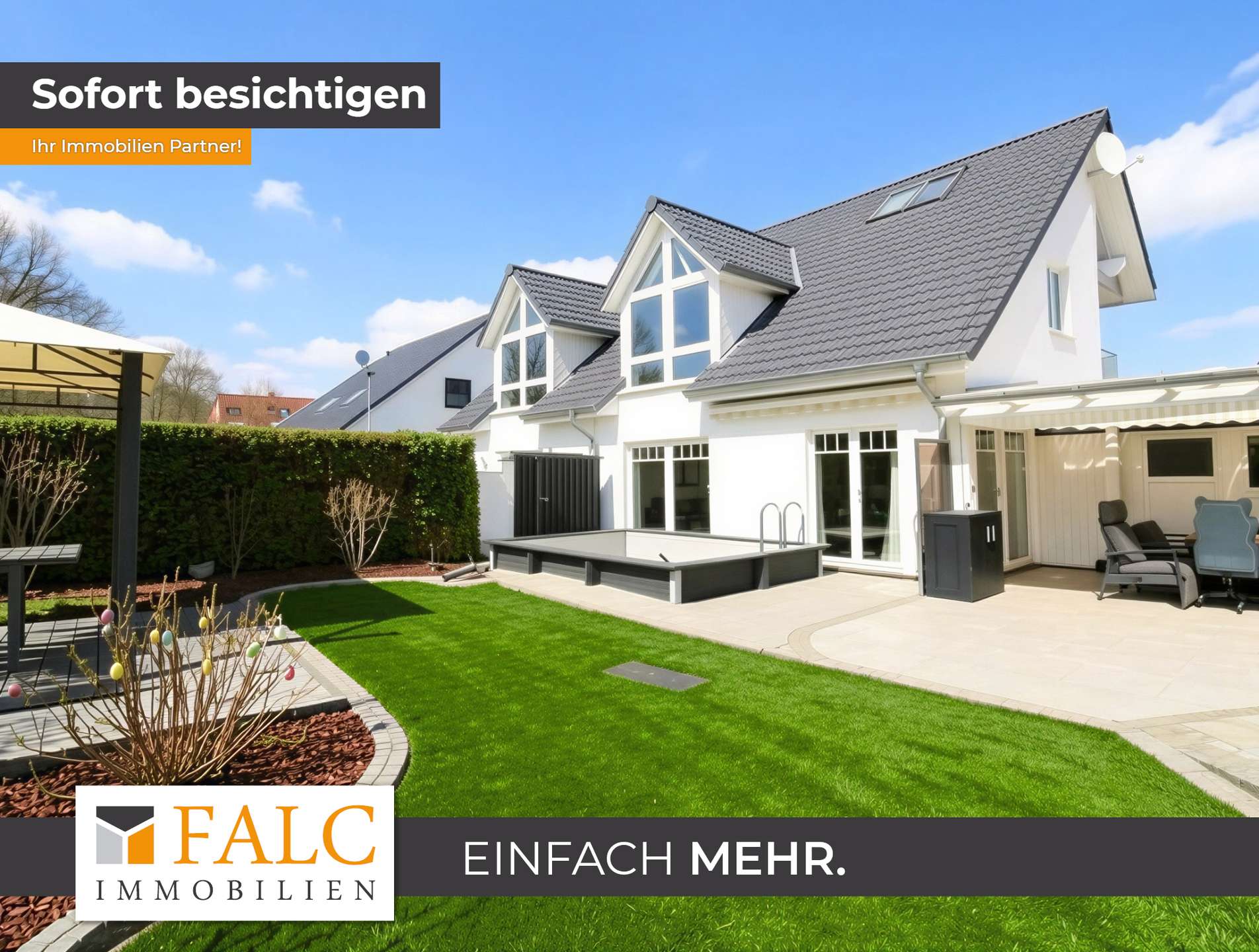 +++ Exklusive Doppelhaushälfte: Wohndesign trifft auf Familien-Idylle +++ – Lübeck – Bild 1 von 20
