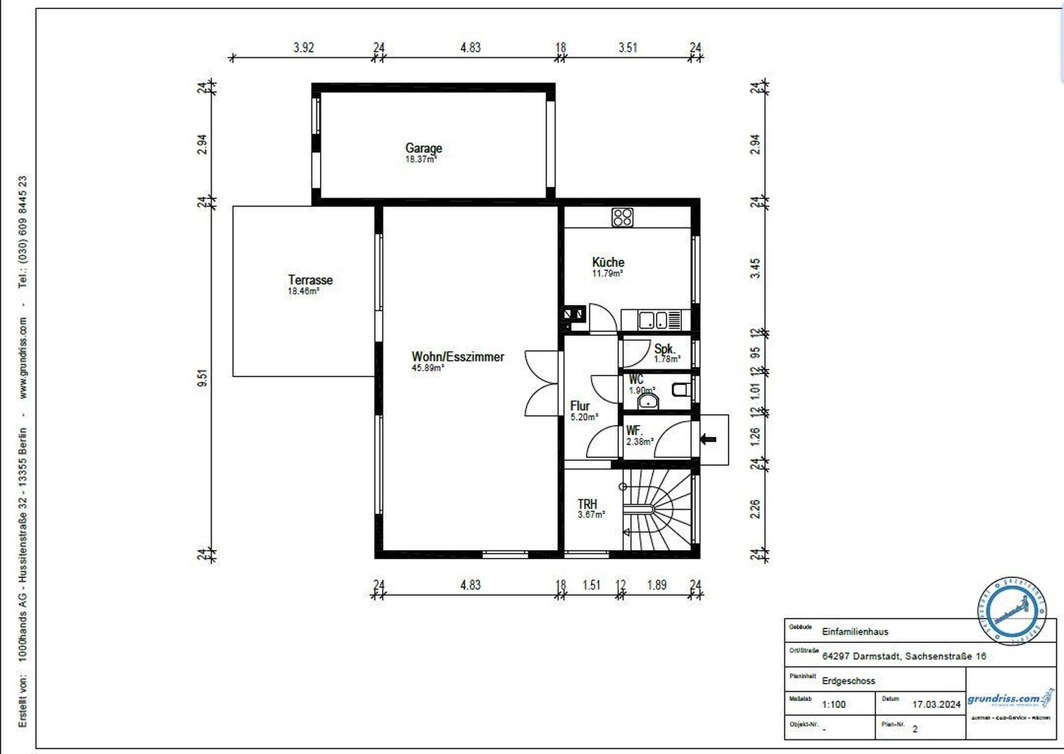 Helles, großzügiges Haus mit Einliegerwohnung – sehr gute Infrastruktur 64297 – Darmstadt – Vorschaubild 21