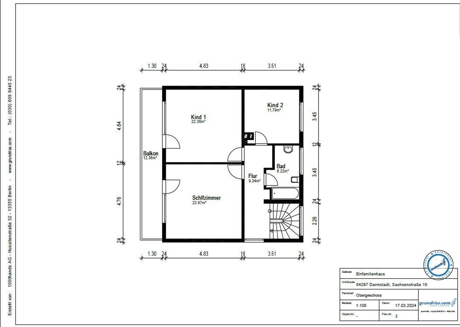 Helles, großzügiges Haus mit Einliegerwohnung – sehr gute Infrastruktur 64297 – Darmstadt – Vorschaubild 22