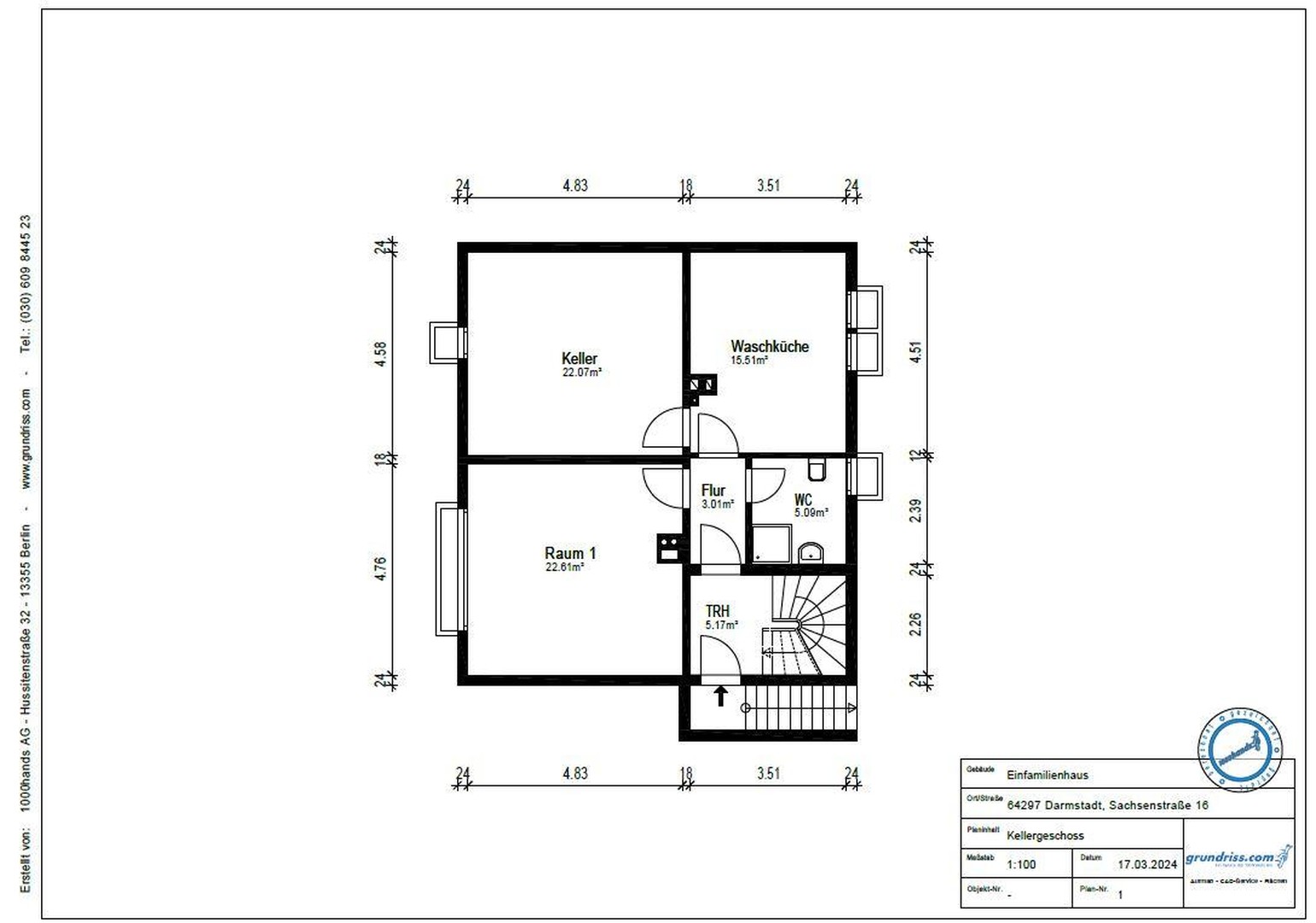 Helles, großzügiges Haus mit Einliegerwohnung – sehr gute Infrastruktur 64297 – Darmstadt – Vorschaubild 23