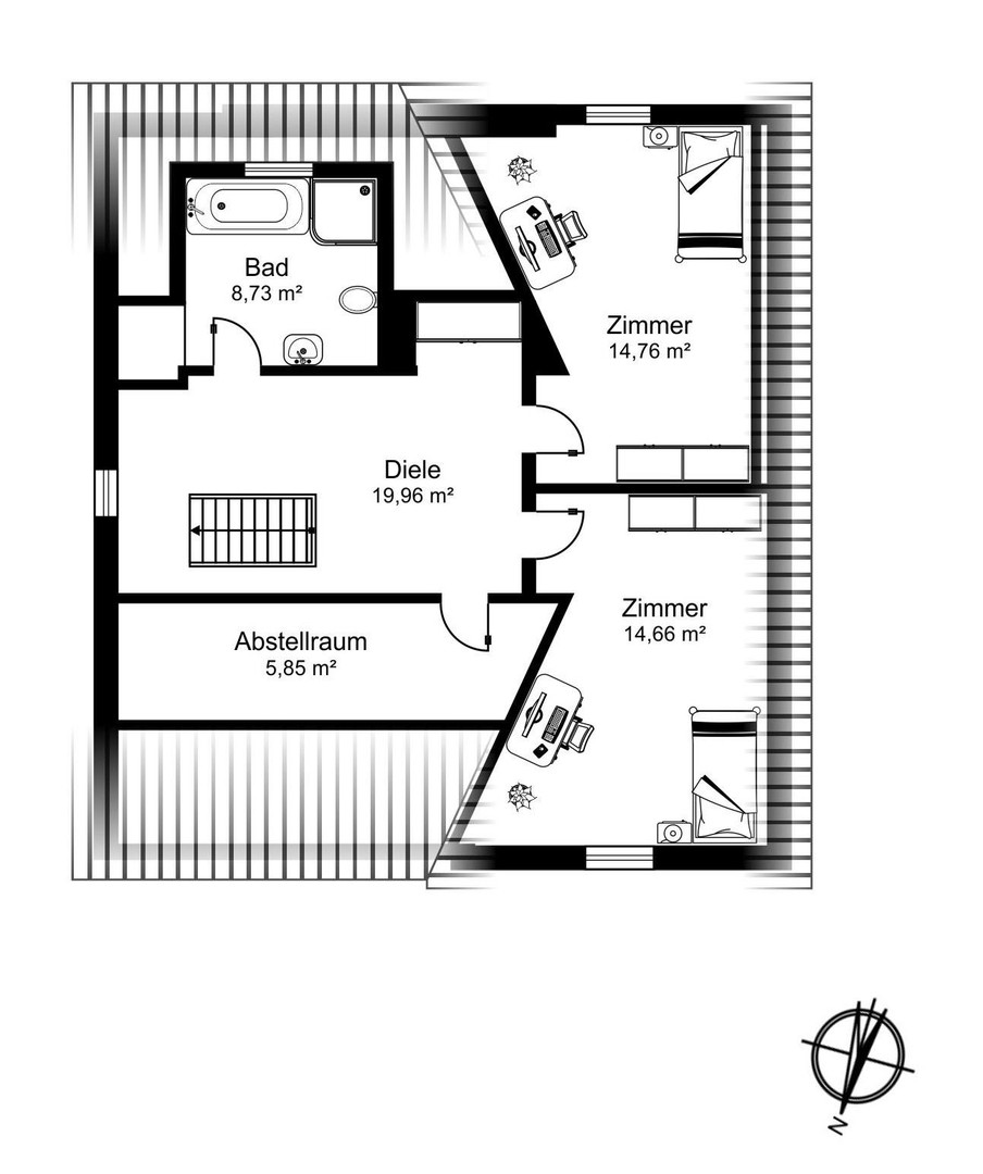 Altbauvilla mit Remise auf 1.509 m² Grundstück – Wohnen & Arbeiten auf höchstem Niveau – Hamburg – Vorschaubild 23