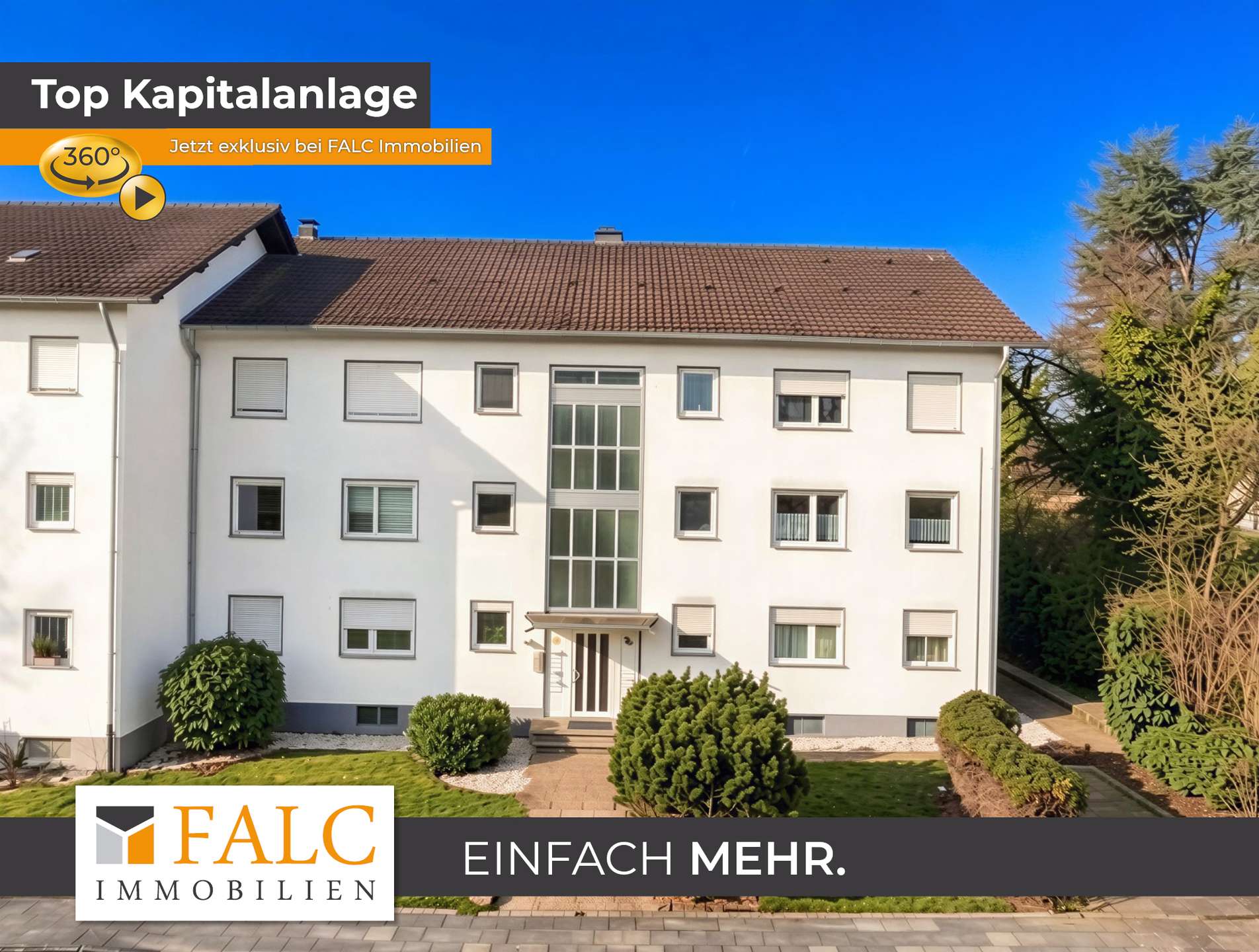 Clevere Kapitalanlage: Vermietete Singlewohnung mit Blick ins Grüne