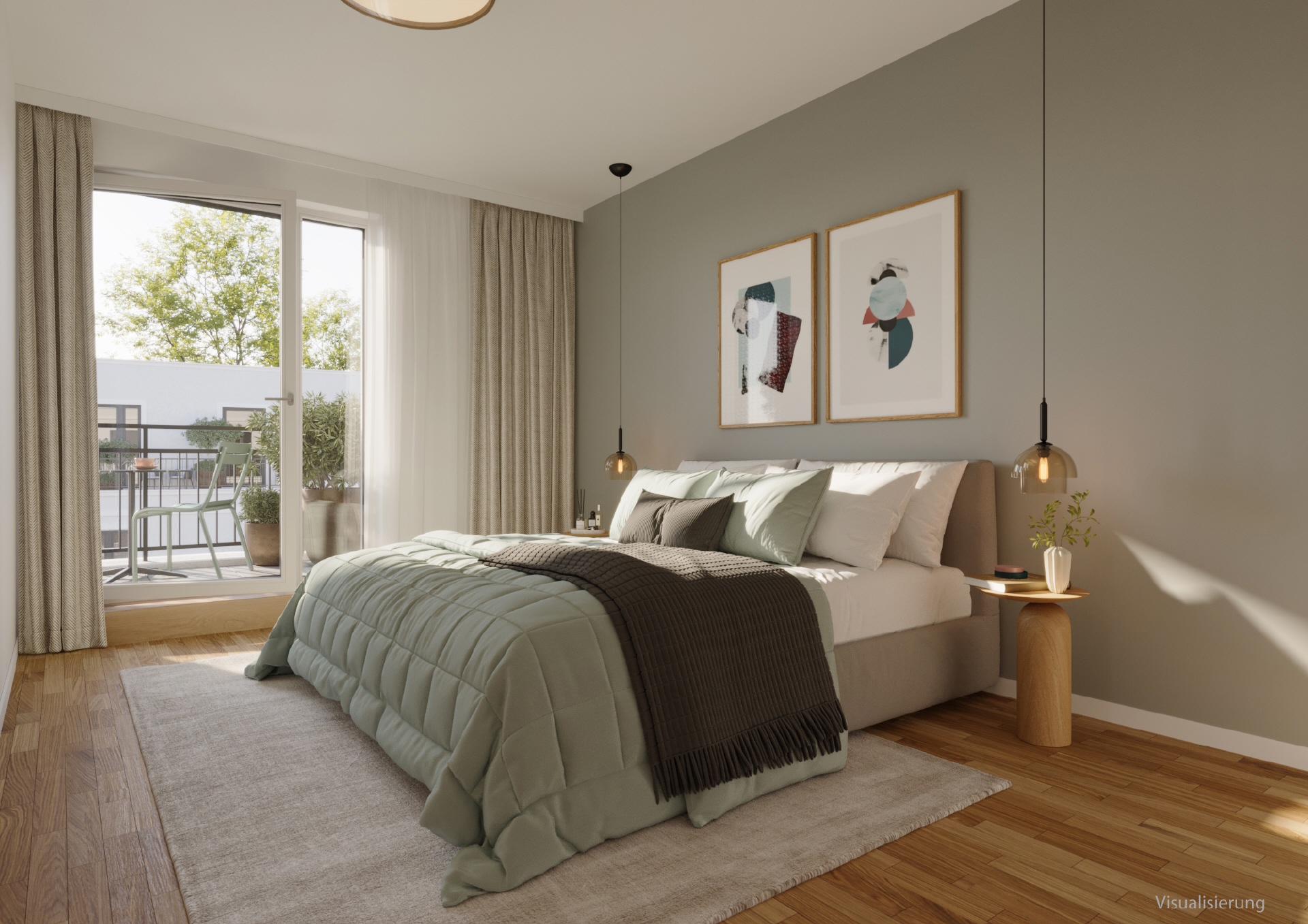 AIGNER - Idealer Familiengrundriss: 5-Zimmer-Wohnung mit zwei Balkon – München – Vorschaubild 3