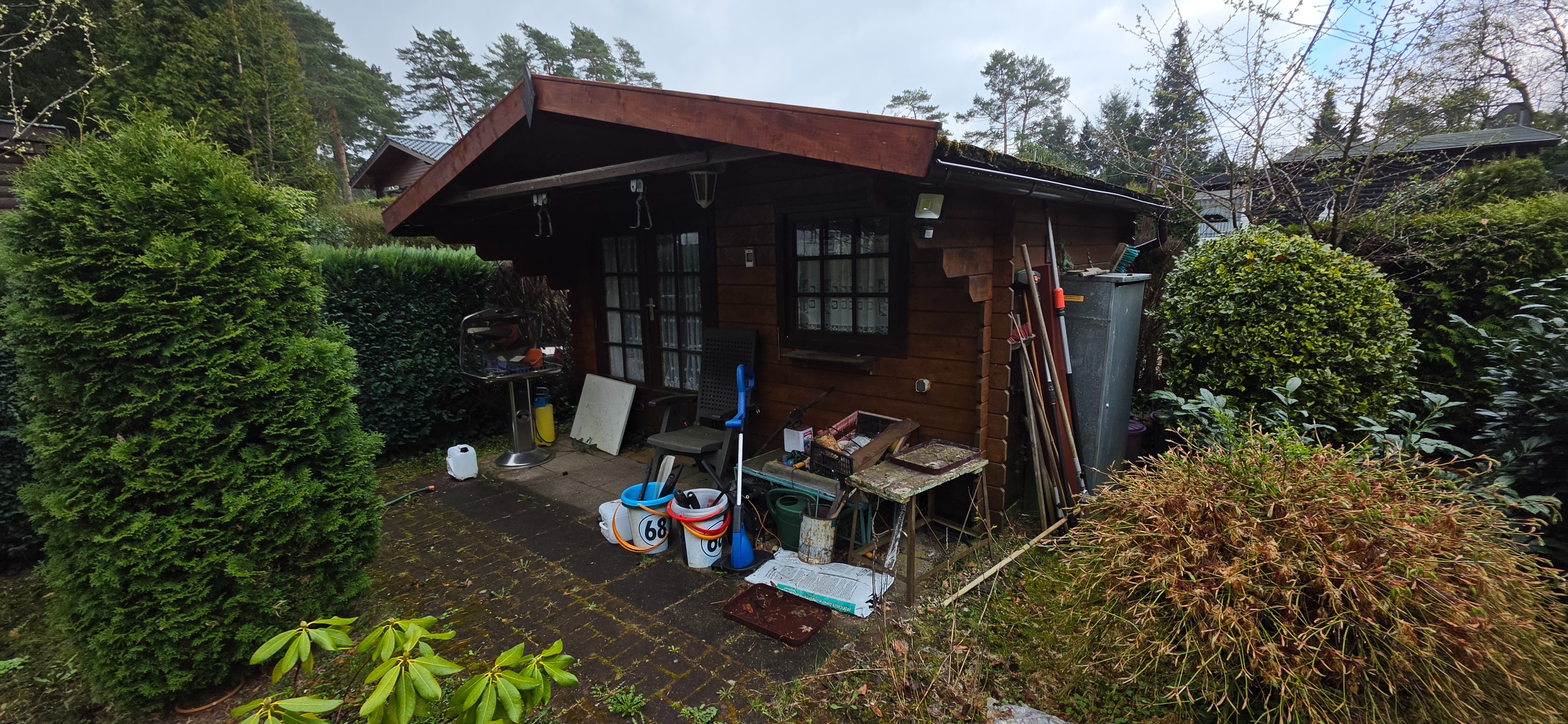 älteres Mobilheim mit Anbau, Carport, Schuppen und Gartenhaus zum Abbauen – Soltau – Vorschaubild 4