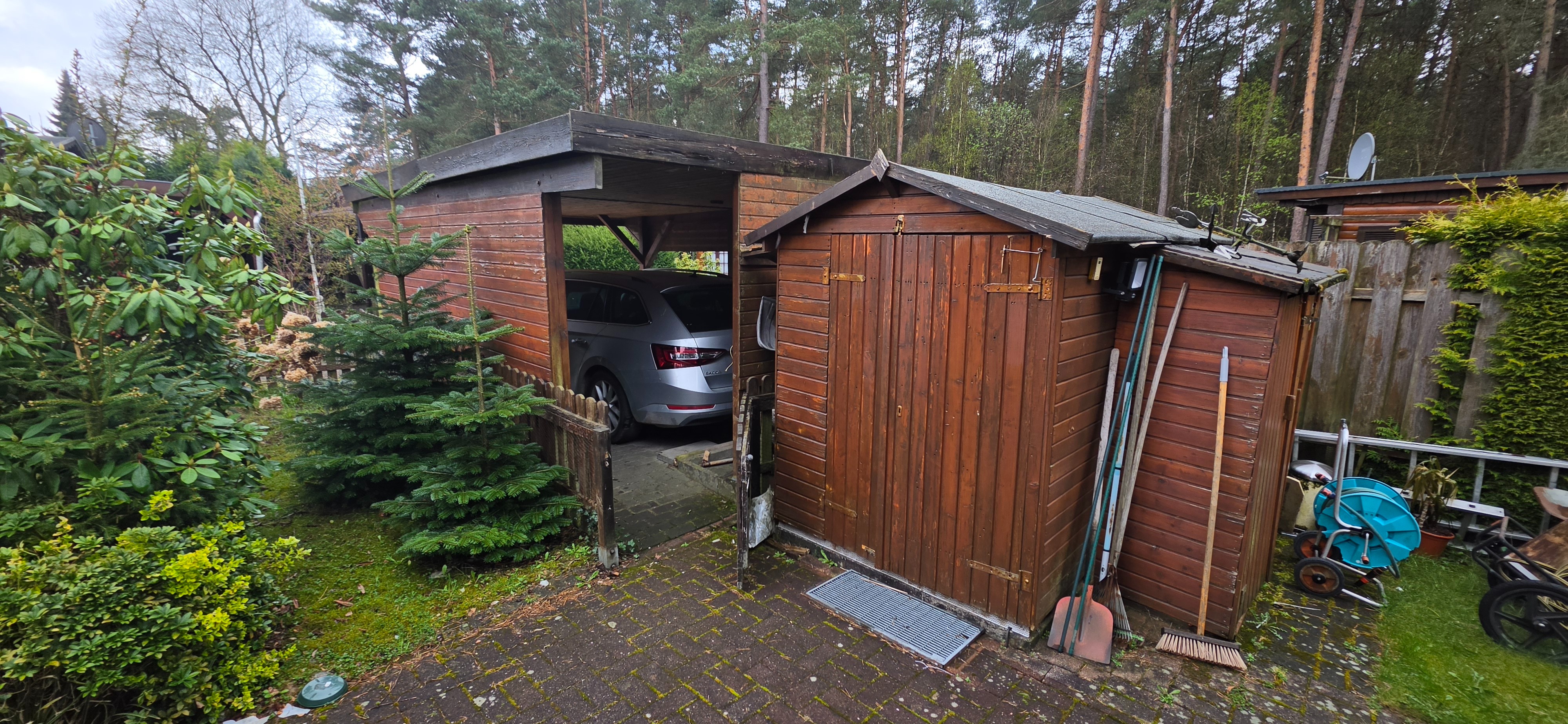 älteres Mobilheim mit Anbau, Carport, Schuppen und Gartenhaus zum Abbauen – Soltau – Vorschaubild 9