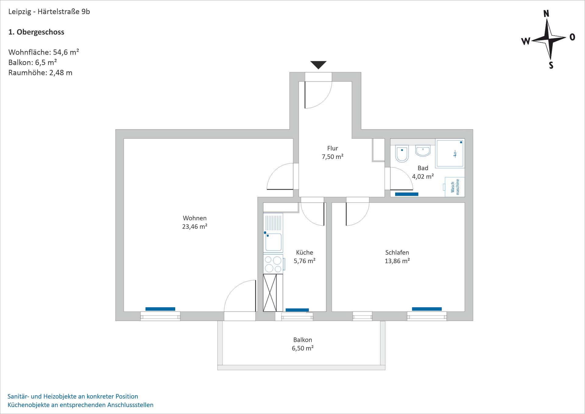 Ihr neues Zuhause: 2-Zimmer I Einbauküche I Balkon I Aufzug I Tiefgaragenstellplatz I Fernwärme – Leipzig – Vorschaubild 25