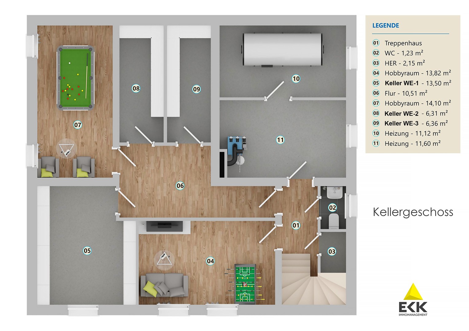 Investieren in Qualität: Modernisiertes Mehrfamilienhaus mit 3 Einheiten in Köln. PROVISIONSFREI – Köln – Vorschaubild 55
