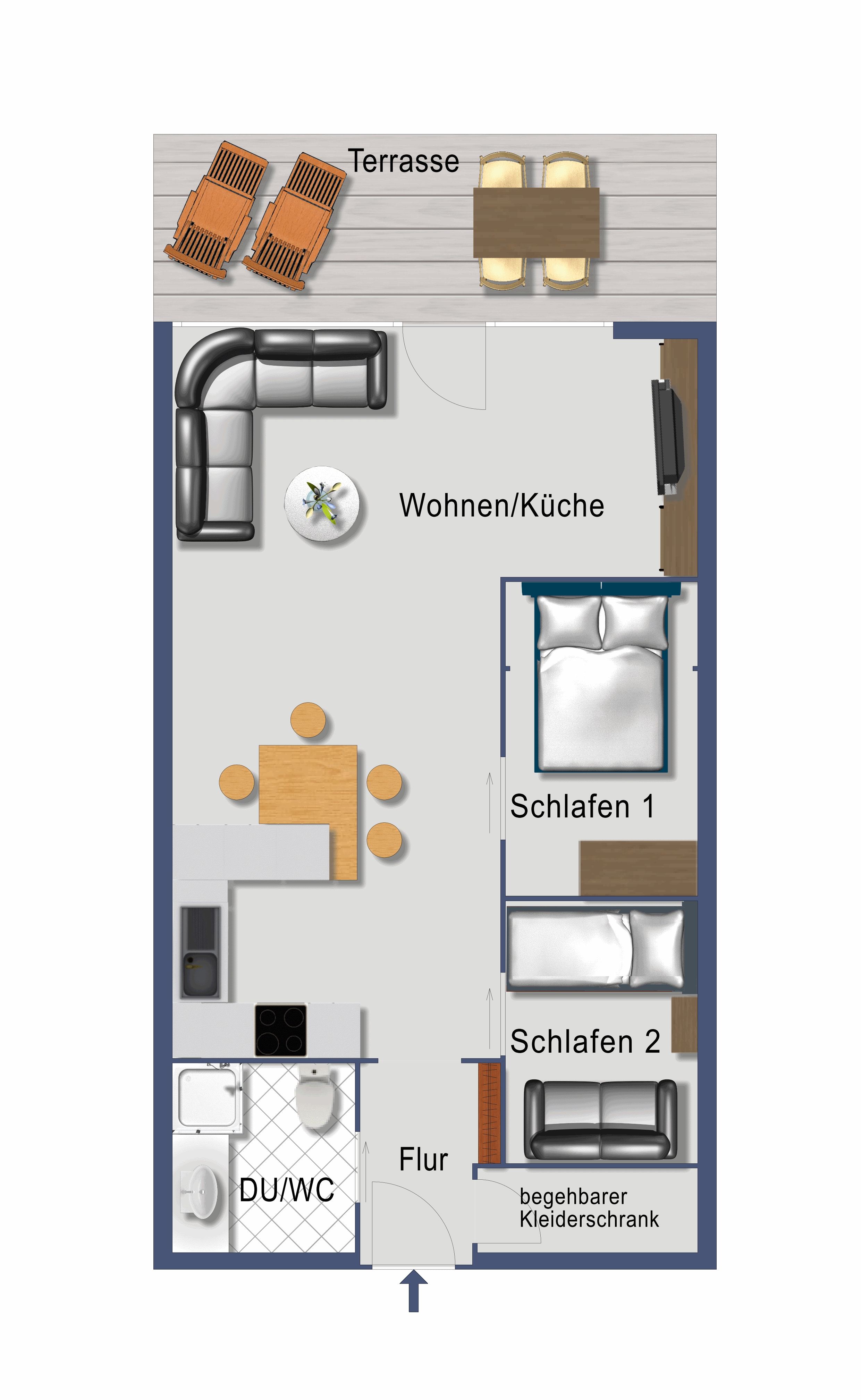 Provisionsfreier Verkauf! 3 Raum Ferienwohnung in Travemünde ! – Lübeck – Vorschaubild 9