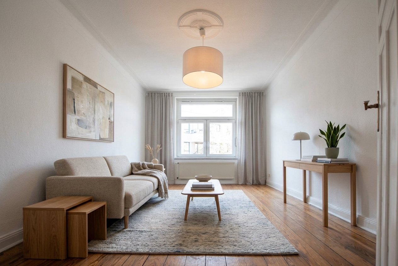 Winterhude: Stilvolle Gründerzeit-Wohnung mit Wohnküche und saniertem Balkon – Hamburg Winterhude – Vorschaubild 8