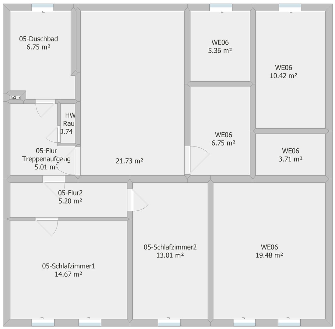 Eigentumswohnung Maisonette 5 Schlafräume, große Wohnküche und 2 Bäder – Chemnitz – Vorschaubild 48