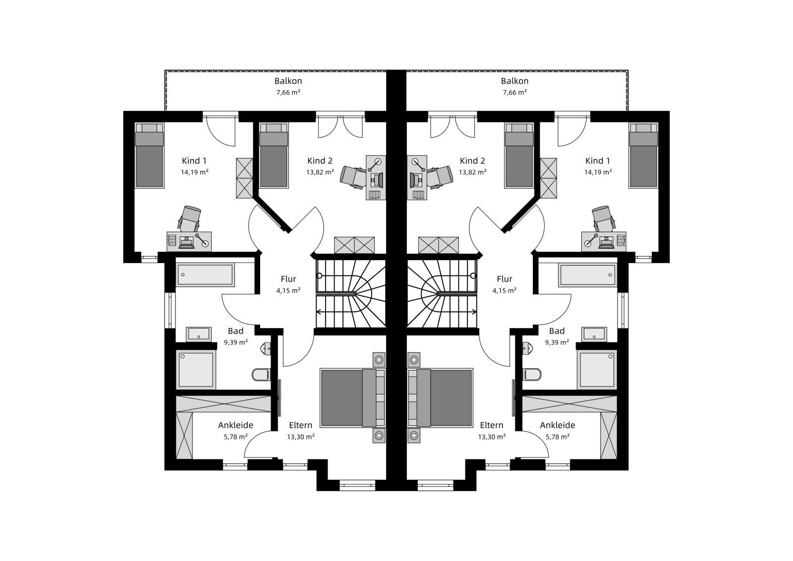 **Zeitlos schön: Moderne Doppelhaushälfte links mit klarer Architektur mit Klinkeraktion!** – Hamburg – Vorschaubild 6