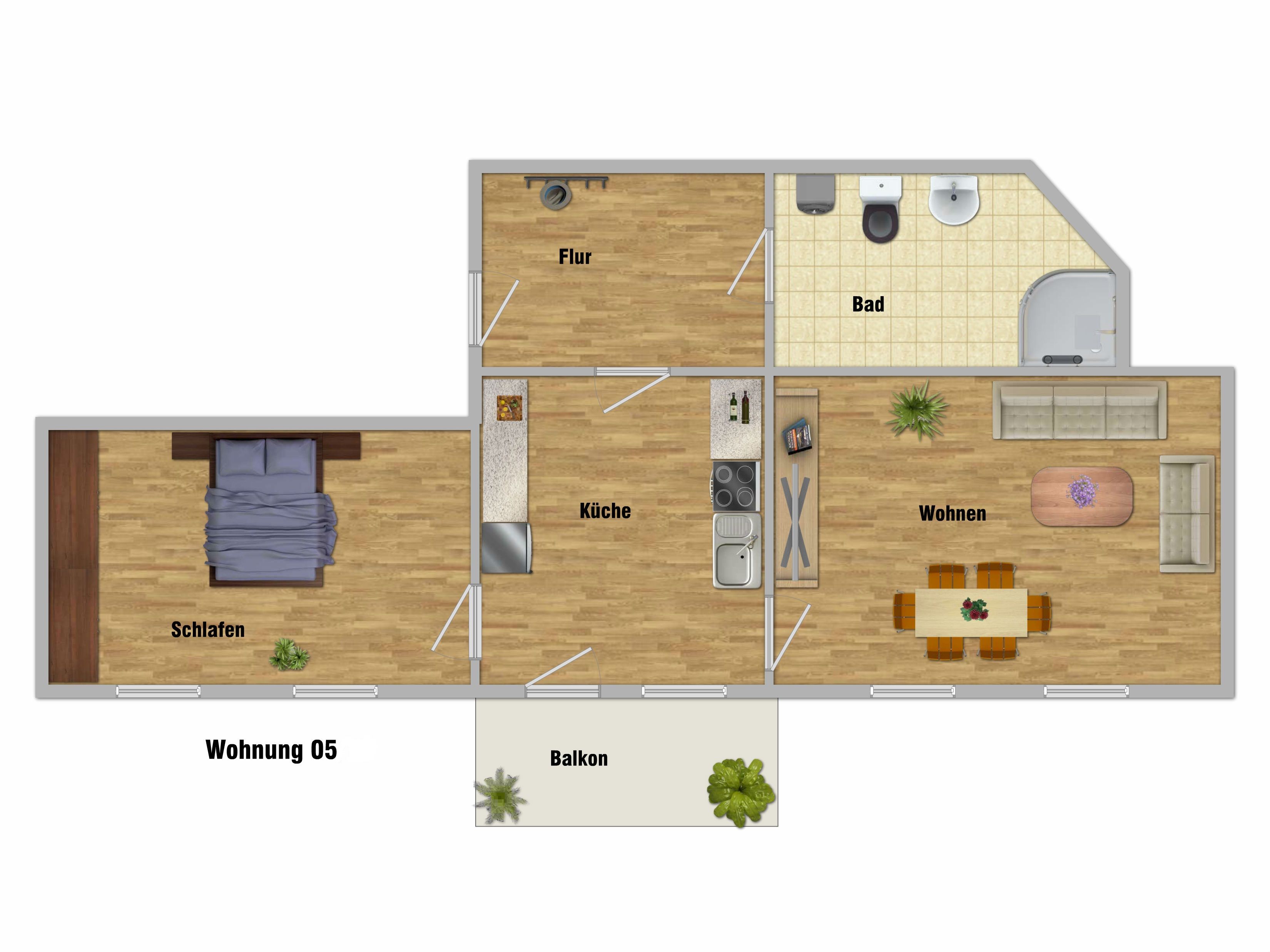 2-Zimmerwohnung – Suhl – Vorschaubild 2