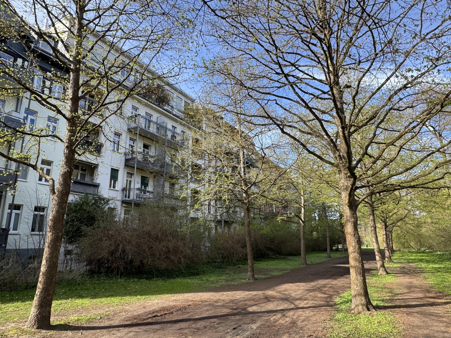 Direkter Parkzugang, 2 Balkone mit Gartenanteil, Loggia, Fußbodenheizung, Tageslichtbad, uvm... – Leipzig – Bild 1 von 6