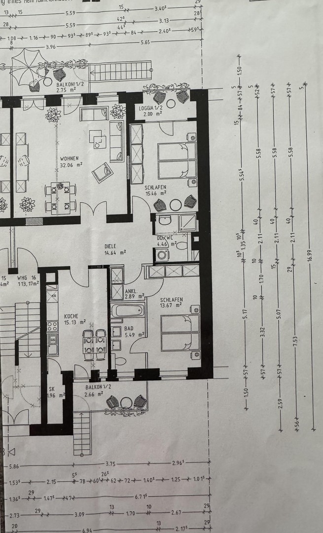 Direkter Parkzugang, 2 Balkone mit Gartenanteil, Loggia, Fußbodenheizung, Tageslichtbad, uvm... – Leipzig – Vorschaubild 6