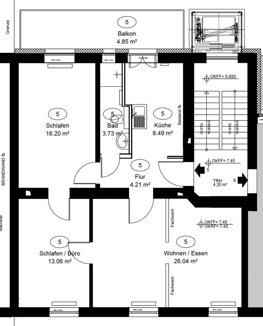 Erstbezug nach Sanierung: Charmante Stadtwhg. mit großem Balkon in energetisch saniertem Stilaltbau – Düsseldorf – Vorschaubild 15