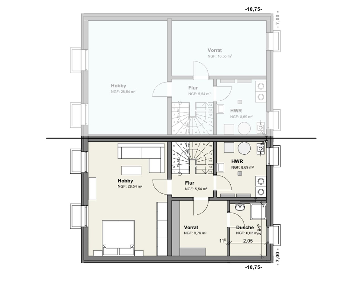 Moderne DHH mit Energieeffizienz A+ in SR-Ittling – Straubing – Vorschaubild 8