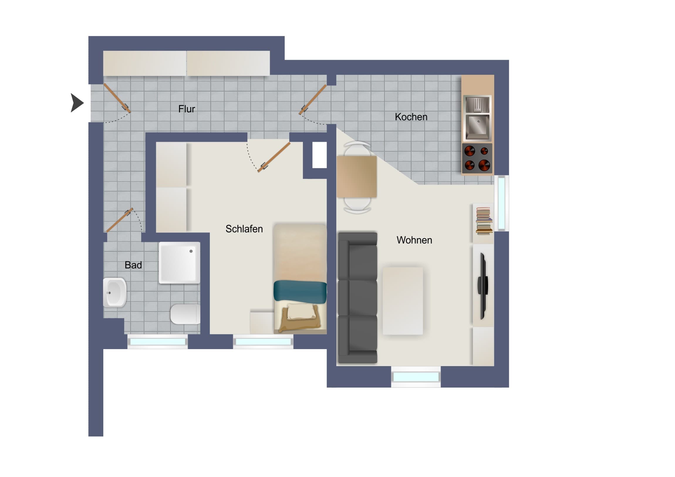 NEU: Souterrainwohnung in exklusiver Umgebung – Leipzig – Vorschaubild 14