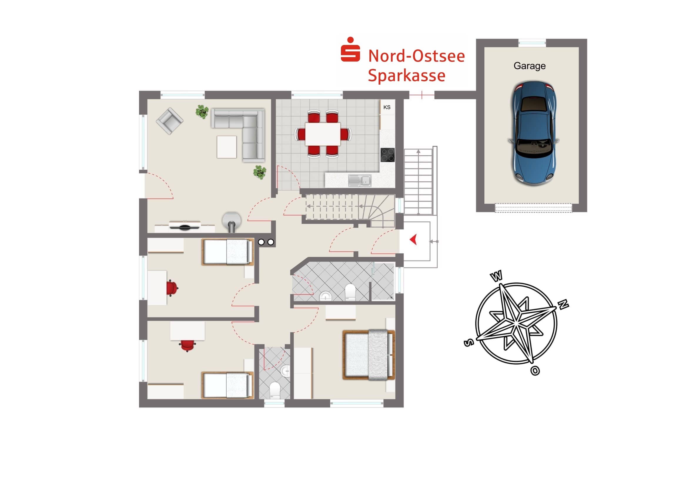 Einfamilienhaus mit Einliegerwohnung – Alkersum – Vorschaubild 6