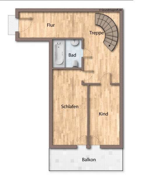3-Raum-Maisonette mit ** zwei Balkonen ** – Leipzig – Vorschaubild 3