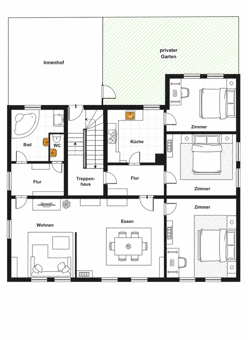 Großzügige 4-Zimmer-Wohnung mit Garten in Stuttgart Bad-Cannstatt – Stuttgart – Vorschaubild 22