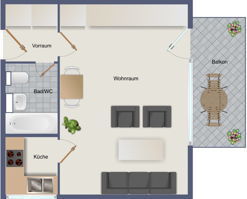 "Gute Kapitalanlage - 1-Zi.-Wohnung in Stuttgart-Ost" – Stuttgart Stuttgart-Ost – Vorschaubild 5