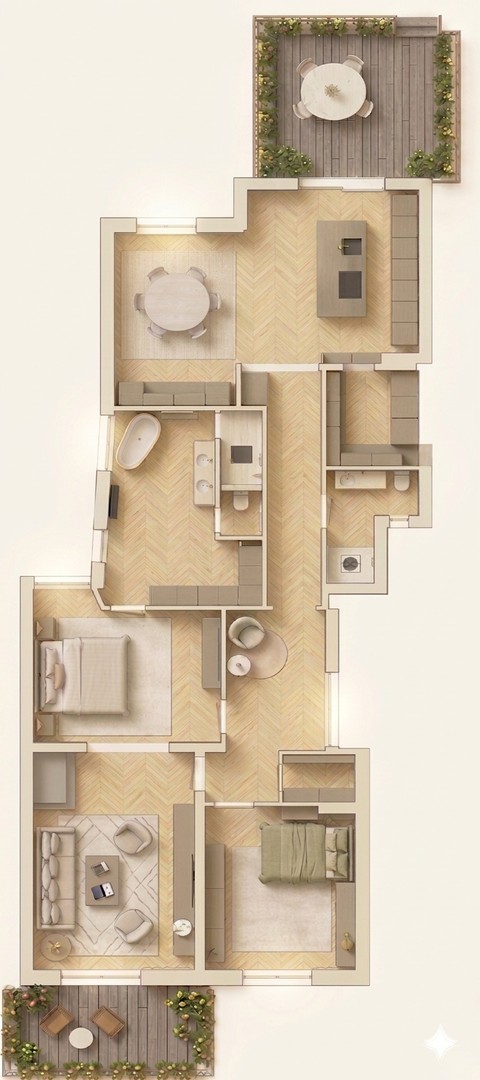 Rarität: Luxussanierter Altbau mit Traumgarten, 3 Terrassen & absoluter Ruhe – Hamburg – Vorschaubild 15