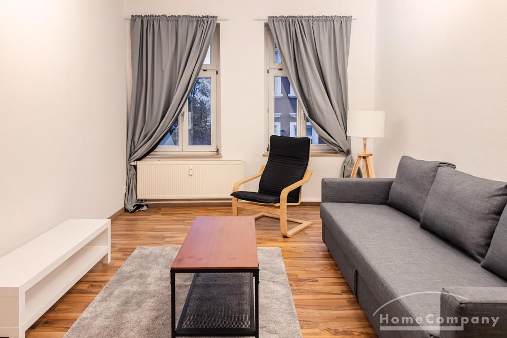 Möbliert/Furnished 2-Zimmer Wohnung mit Balkon in Leipzig max. 4 Personen – Leipzig – Vorschaubild 2