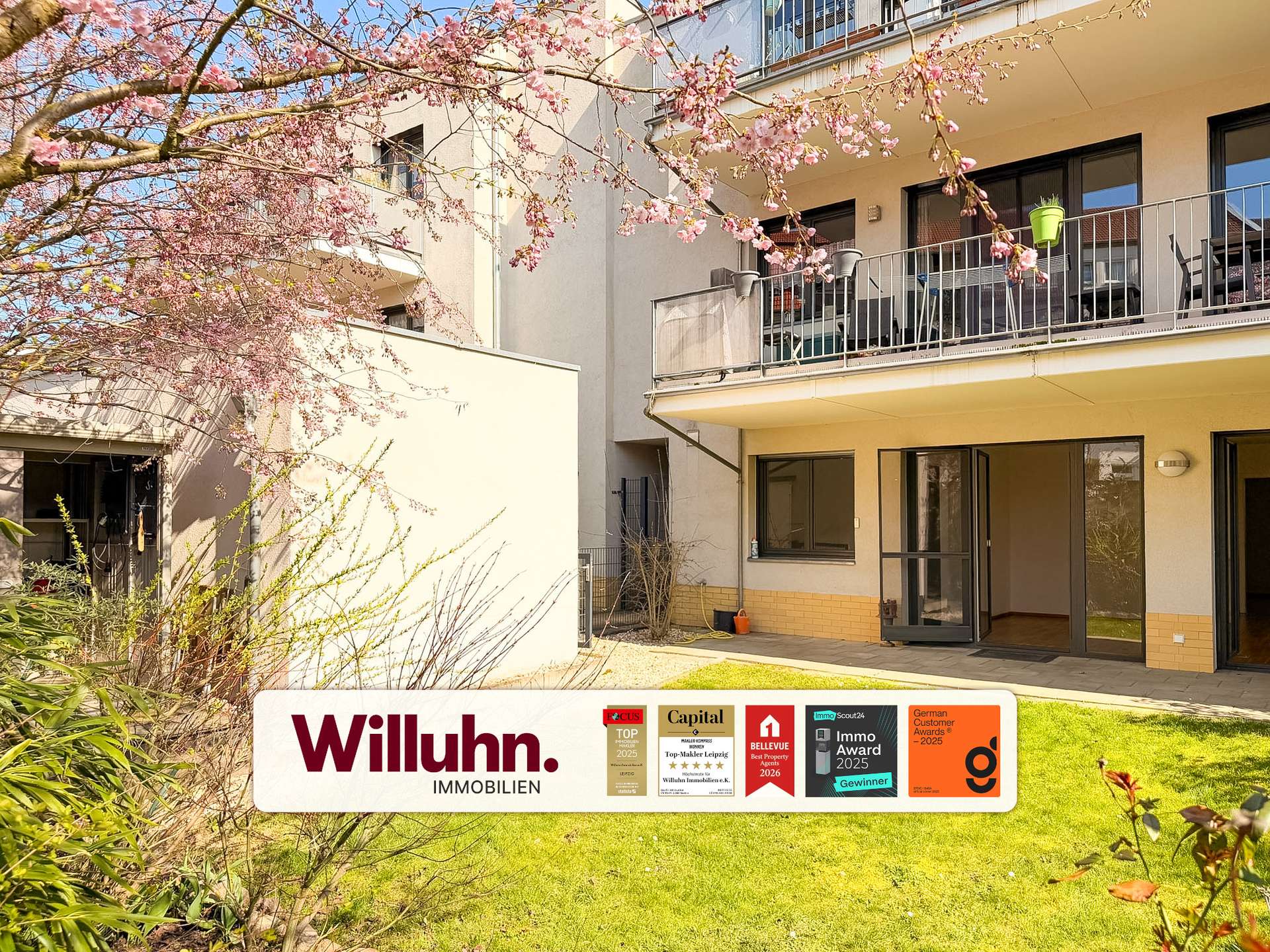 Sofort einziehen! Altersgerechte Gartenwohnung | Garage | Terrasse | Bad mit Fenster und Dusche
