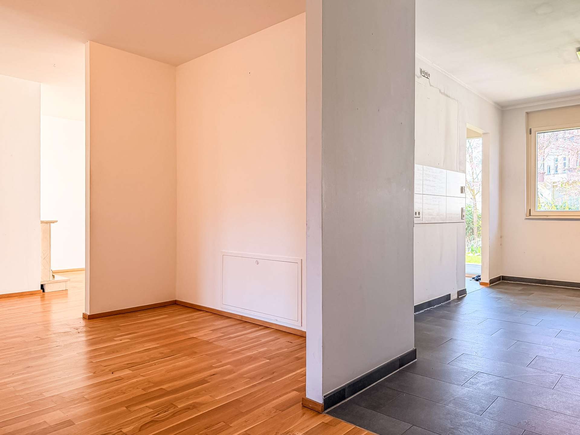 Sofort einziehen! Altersgerechte Gartenwohnung | Garage | Terrasse | Bad mit Fenster und Dusche – Leipzig – Vorschaubild 4
