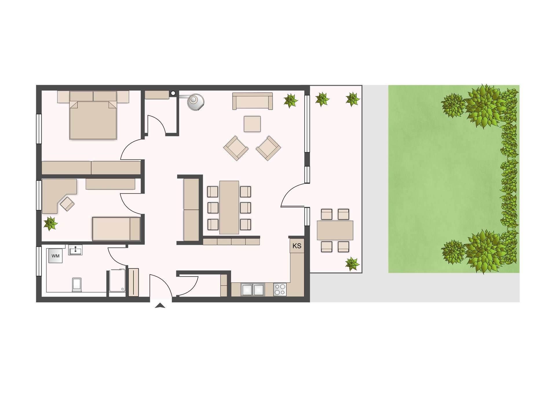 Sofort einziehen! Altersgerechte Gartenwohnung | Garage | Terrasse | Bad mit Fenster und Dusche – Leipzig – Vorschaubild 23