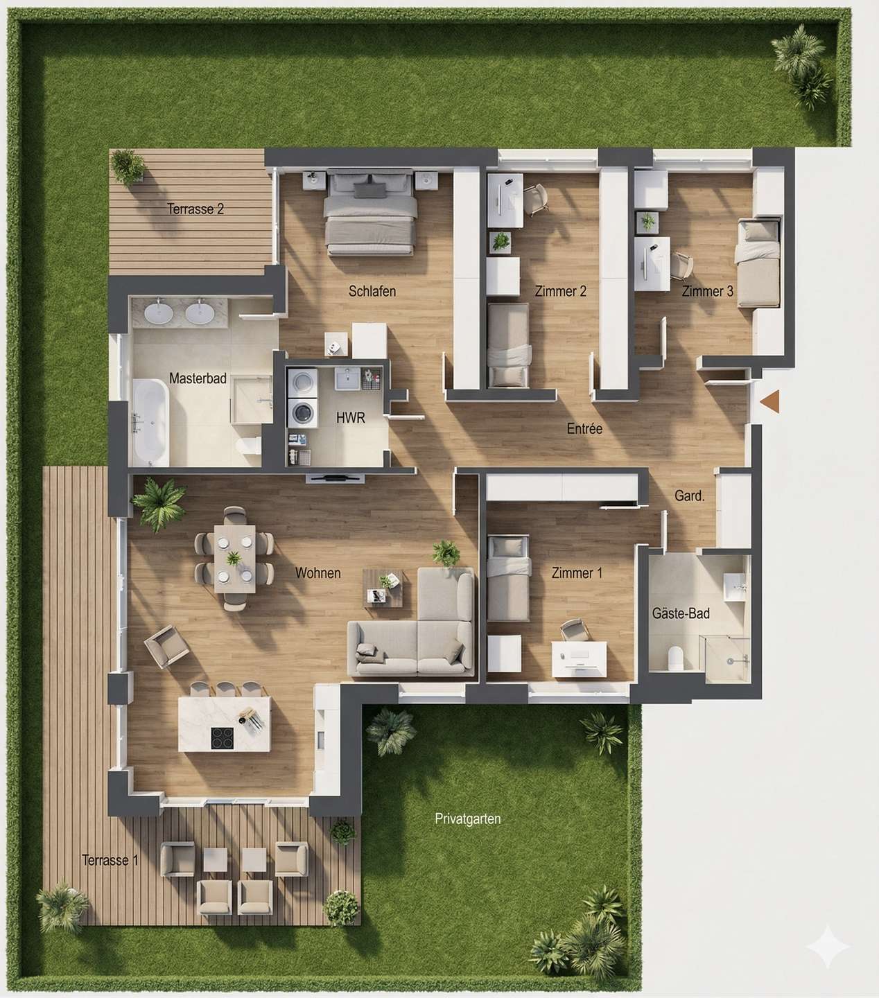 Erstbezug im Waldstraßenviertel l Privatgarten | 2 Terrassen | EBK | Provisionsfrei – Leipzig – Vorschaubild 24