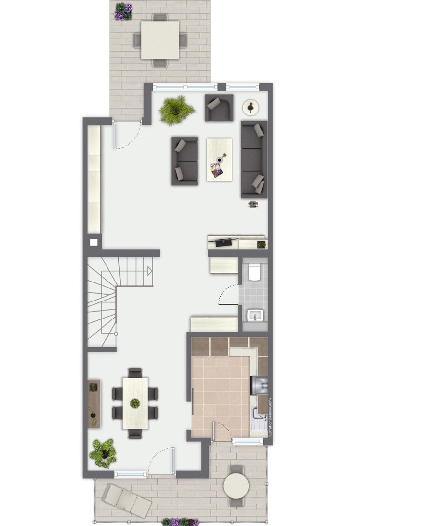 Elegantes Reihenhaus mit 5,5 Zimmern in Stuttgart-Heumaden – Stuttgart – Vorschaubild 8