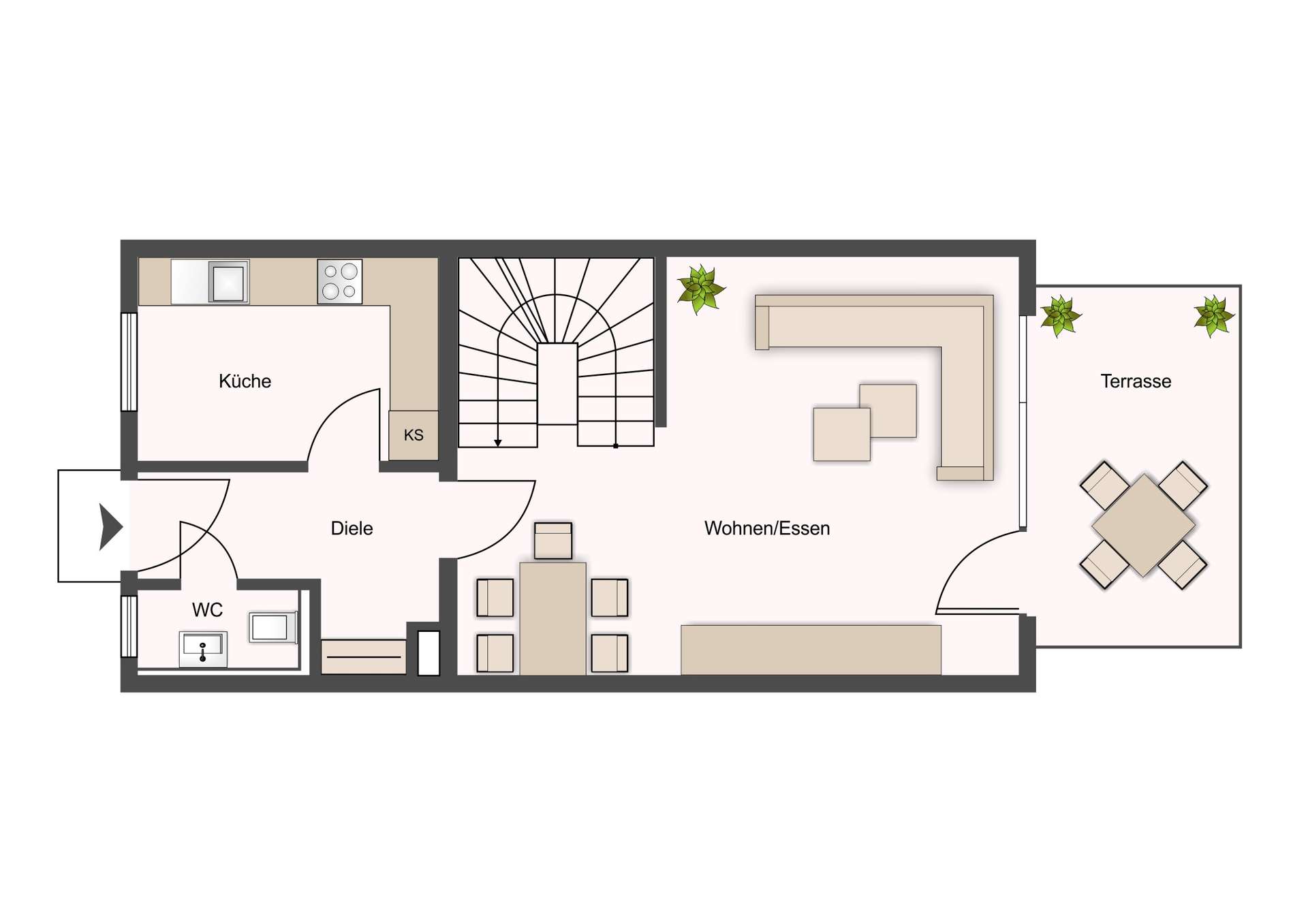 Kurzfristig bezugsfrei! Baujahr 2000 | Pkw-Stellplatz | EBK optional | ausgebautes Studio | Garten – Leipzig – Vorschaubild 17