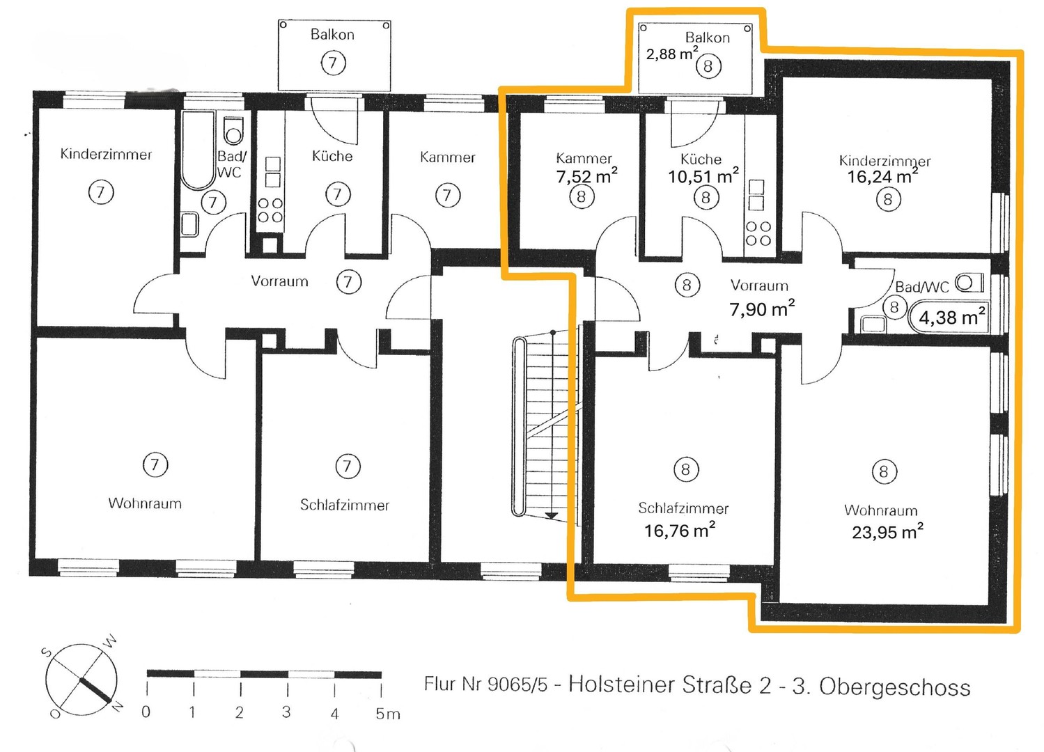 Helle 3,5-Zi.-Altbauwohnung mit Balkon, Kaminofen & unverbaubarem Weitblick in Sendling – 81377 München – Vorschaubild 27