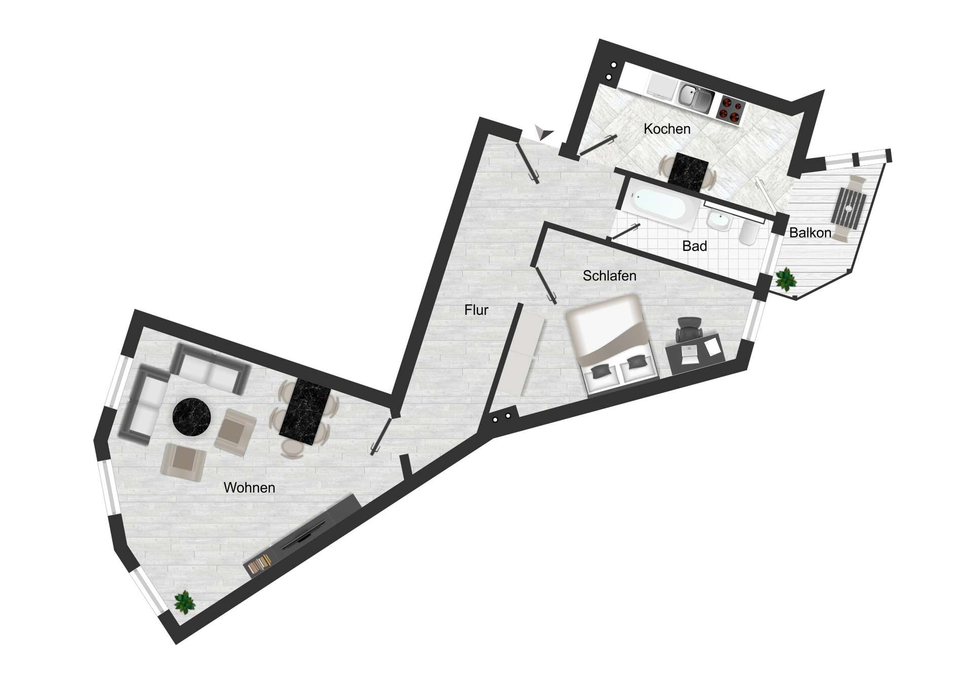 Sofort bezugsfrei | Südvorstadt | Balkon | Stuck – Leipzig – Vorschaubild 18
