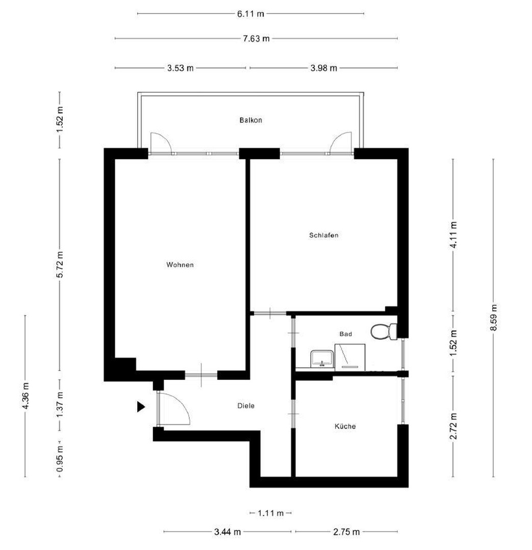 Frisch modernisierte 2-Zimmer-Wohnung mit Südbalkon – provisionsfrei im Herzen von Nippes – Köln – Vorschaubild 17