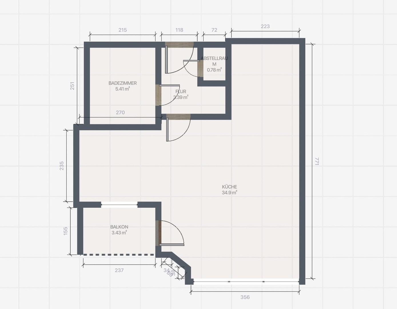 Bezugsfreie 1-Zimmer-Wohnung mit Loggia im Erstbezug nach Modernisierung! – Düsseldorf – Vorschaubild 15