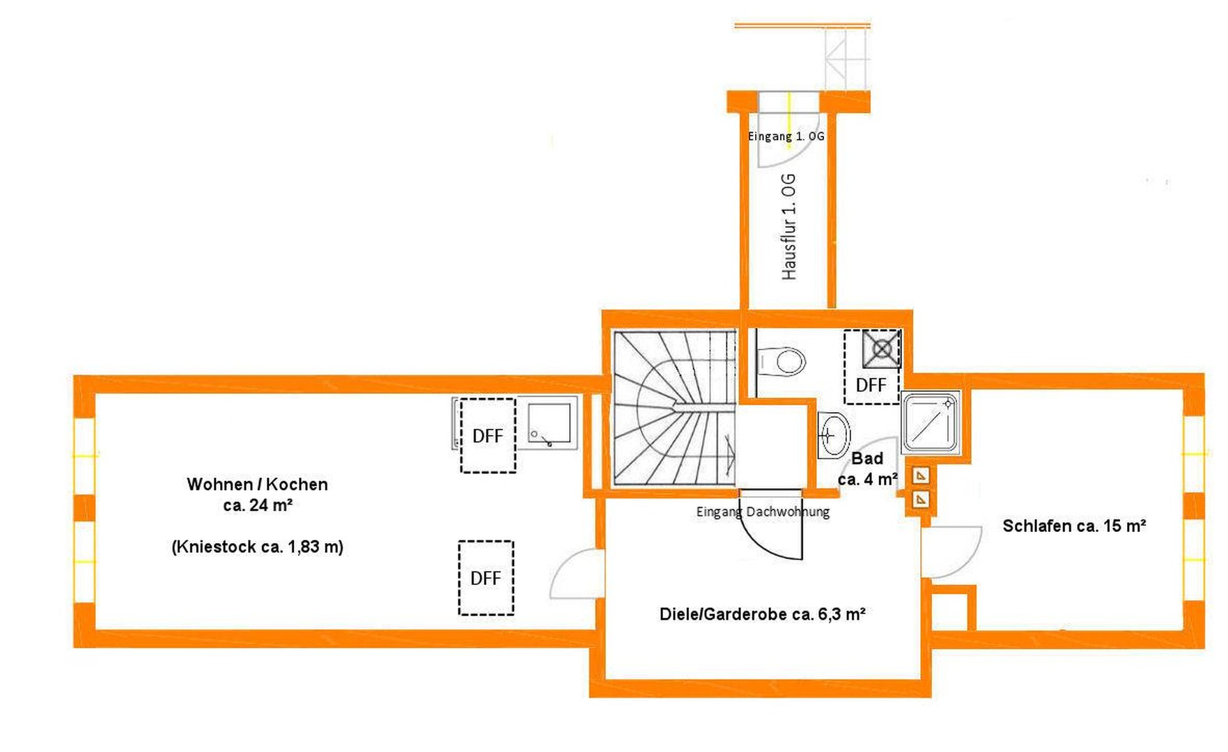 Familien-/Generationenhaus, 4-6 Einheiten, ca. 600 m² Wfl., - ehem. Waldcafé FFB - ev. als Baugrund – Fürstenfeldbruck – Vorschaubild 16