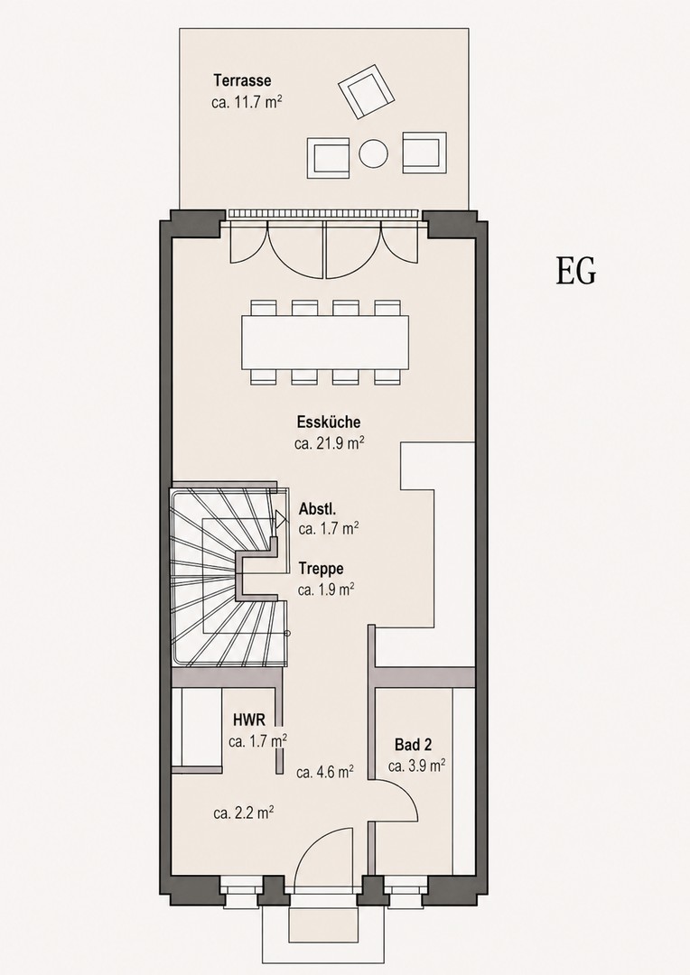 Modernes Townhouse im historischen Herzen von Potsdam mit Terrasse & TG-Stellplatz – Potsdam – Vorschaubild 25